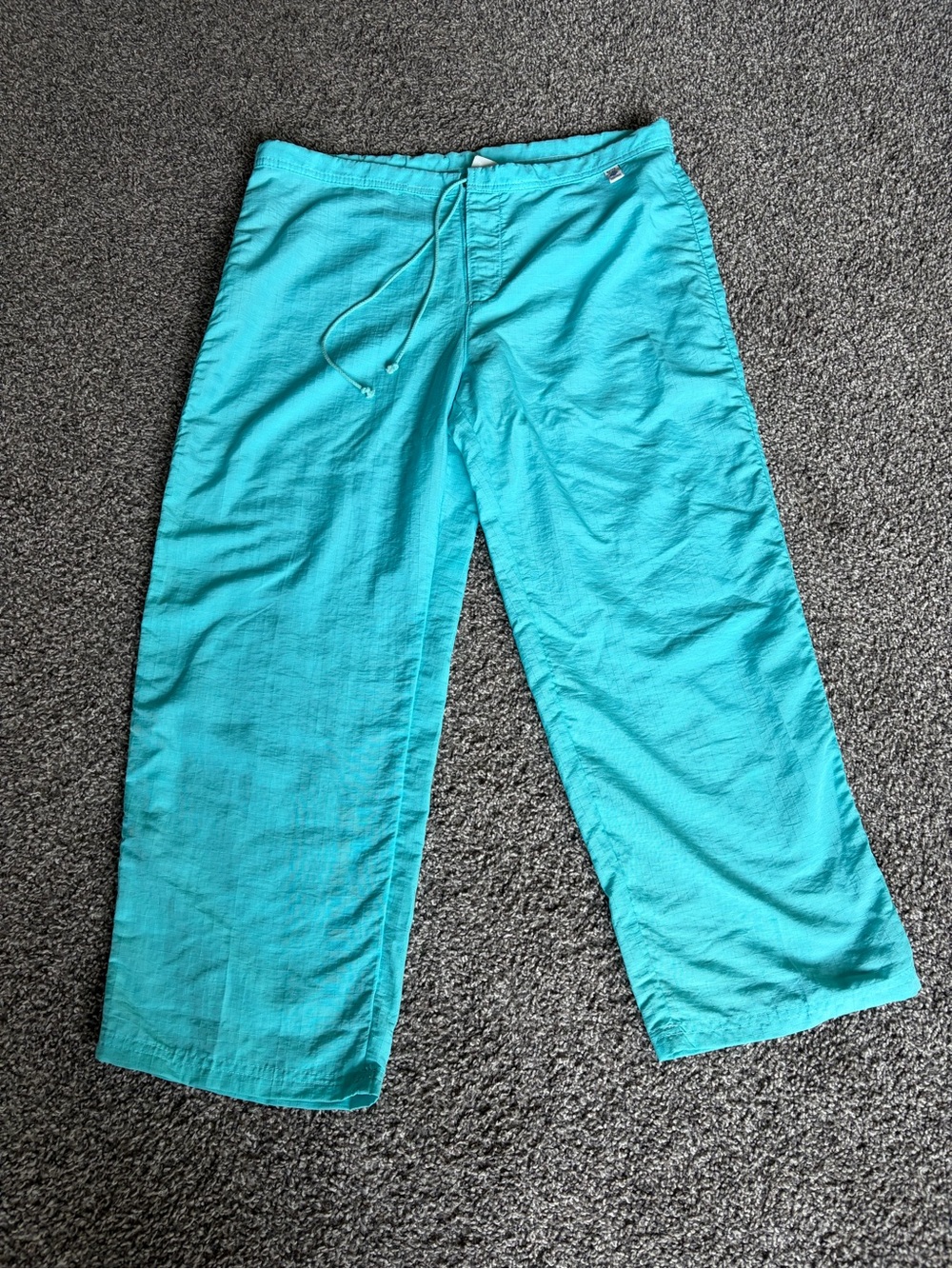 Vintage Patagonia Water Girl Women's Blue Nylon Front Pants Size L Made in USA